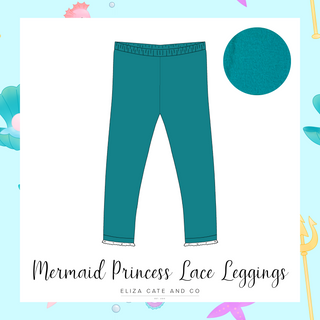 Storybook Lace Leggings | Mermaid Princess *PREORDER* - Eliza Cate and Co