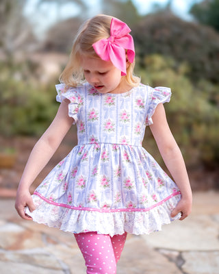 Twirl Tunic 2 Piece Set | Bows + Blooms *PREORDER* - Eliza Cate and Co