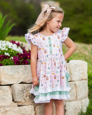 Twirl Dress | Garden Club *PREORDER* - Eliza Cate and Co