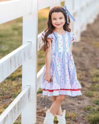Twirl Dress | Liberty Blossom *PREORDER* - Eliza Cate and Co