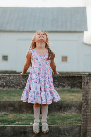Tiered Twirl Dress | Pretty Planets - Eliza Cate and Co
