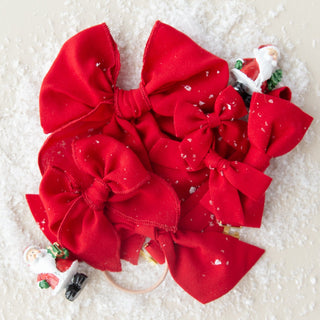 Red | Hand-tied Bow - Eliza Cate and Co