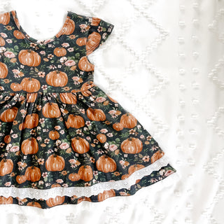 Twirl Dress | Pumpkin Harvest - Eliza Cate and Co