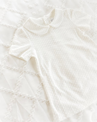 Swiss Dot Blouse | Cream - Eliza Cate and Co