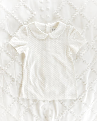 Swiss Dot Blouse | Cream - Eliza Cate and Co