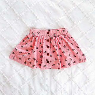 Skort | Berry Blossom in Blush - Eliza Cate and Co