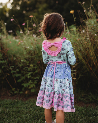 Tiered Twirl Dress | Lilac Gardens - Eliza Cate and Co