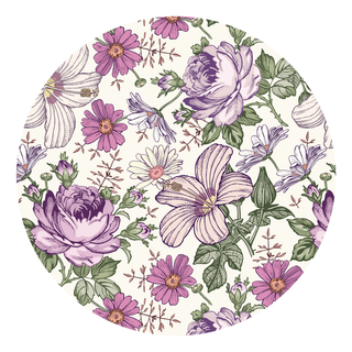 Lounge Twirl Dress | Vintage Violet Floral - Eliza Cate and Co